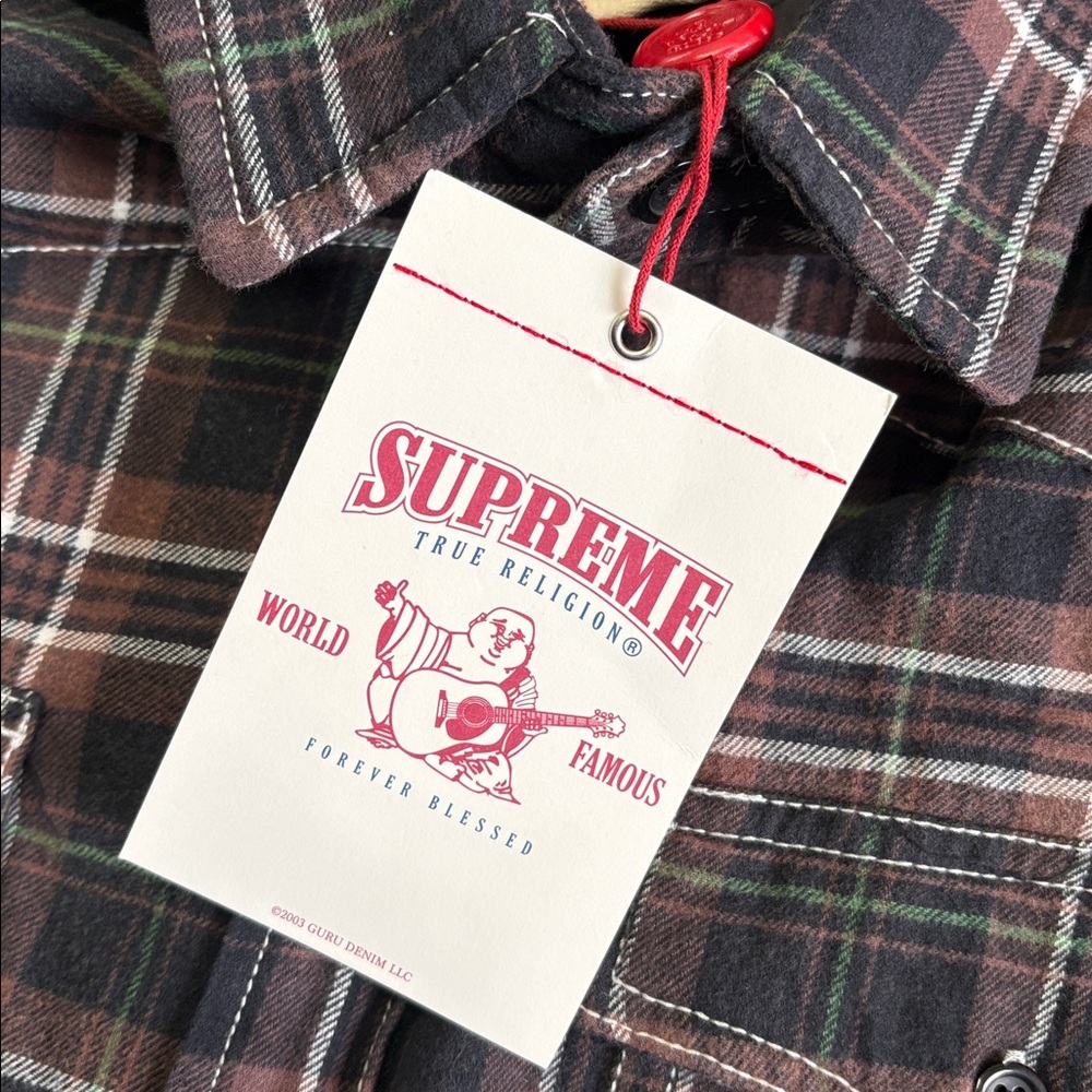 Supreme True religion, quilted flannel (size extra large )new in bag - Picture 8 of 14